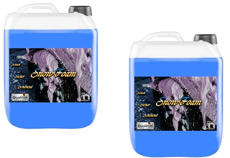 2x 5 Liter Snow Foam BLAU I Konzentrat | Autoshampoo auch für Wohnwagen & Caravan | Autowäsche I Foamer I Aktivschaum I Schaum Shampoo