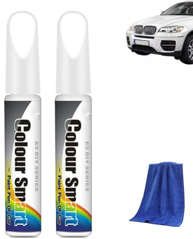 Magic Car Scratch Removal Repair Pen for All Cars,Weatherproof Touch up Paint Pen Auto Scratch Remover,Vehicles Scratch Pens Restorer for Dark Car,Restores Shine Conceals Scratches(2pcs White)
