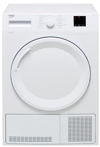 Beko 8kg Condenser Tumble Dryer, White, B Energy Rated, 15 Programmes, Sensor Drying
