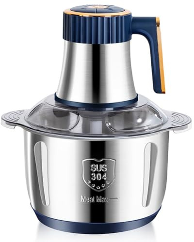 Eieenotee Hachoir à Viande Électrique 5L Broyeur de Nourriture Multifonction Légumes Fruits Robot Culinaire Hachoir Machine de Cuisine Prise UE