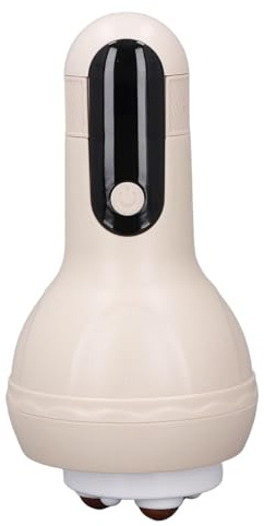 Hztyyier Masseur Abdominal électrique Masseur de Ventre Automatique pour Femme Enceinte Post-partum Appareil de Massage de L'abdomen Portable 12 Niveaux [maison/bureau] Plastique (Abricot)