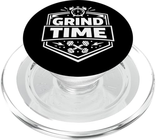 Grind Time Discipline Mindset Emblema PopSockets PopGrip per MagSafe