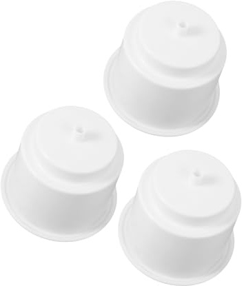 GRIRIW Portabicchieri per Barca in Nailon Bianco, Set 3 Pezzi con Foro di Scarico, Supporto Versatile per Drink su Yacht e Imbarcazioni Riutilizzabile