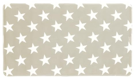 WENKO Wanneneinlage Stella Taupe - Antirutsch-Badewannenmatte mit Saugnäpfen, Kunststoff (TPR), 40 x 70 cm, Taupe