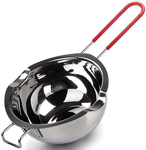 Stainless Steel Double Boiler Pot for Melting Chocolate, Candy and Candle Making (18/8 Steel, 2 Cup Capacity, 600ML)