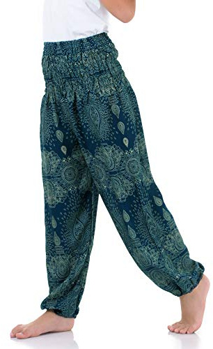 Vegan, stylisch & fair – Orientalische Kinder Aladinhose Haremshose Spirit of Mandala für Mädchen & Jungen – Original handgefertigt in Thailand