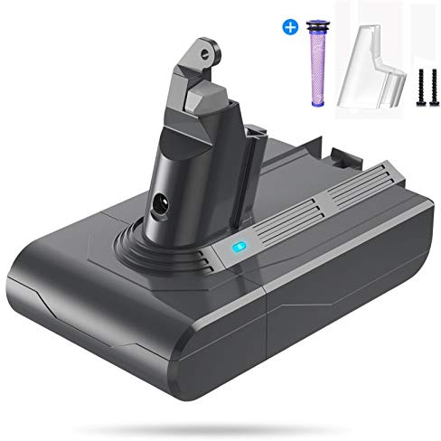 Batterie pour Dyson V6, Batterie Remplacement Li-ION Compatible avec Dyson V6 Animal, Trigger, Fluffy, Motorhead, DC58, DC59, DC61, DC62, DC72, DC74, SV03, SV05, SV06, SV07, SV09 FLYLINKTECH