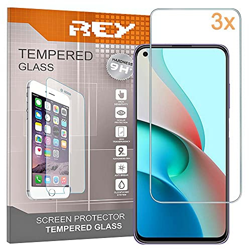 3X Protector Pantalla para XIAOMI REDMI Note 9 - Note 9 5G - Note 9T, Cristal Vidrio Templado Premium