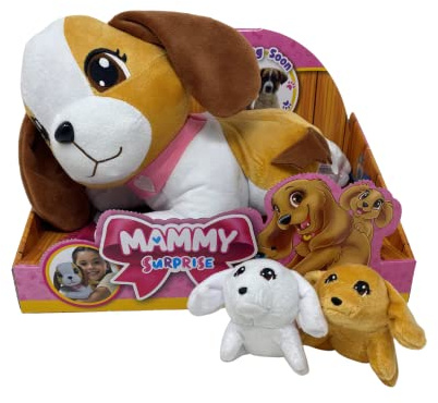 Sbabam, Mammy Surprise Hund Beagle, Barn Leksaker Plysch Hund Leksak Doll Game Baby Present Barn Docklor Djur