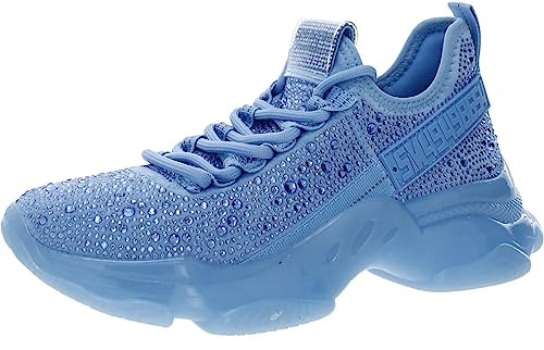 Steve Madden Maxima sneakers för kvinnor, Blå strass, 38 EU
