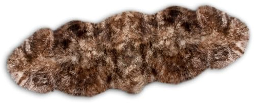 Alpenfell Sheepskin Lambskin Merino - Real Large Sheepskin - Fur Rug - Soft and Fluffy - Fur for Chairs - Lambskin Rug - 100% Organic - Sheepskin - Decorative Fur (Flamed, Double)