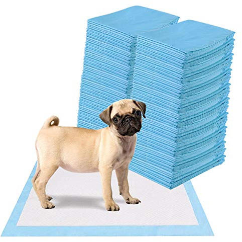 COSTWAY Alaise pour Chien Jetable,100 Tapis Educateur Chien en 5 Couches Anti-Fuite, Tapis Propreté Chien Absorption Rapide, Litiere pour Chiot Chat Lapin, Apprentissage de la Propreté