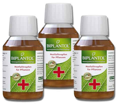 BIPLANTOL® Notfalltropfen 300ml – Natürliche Pflanzenstärkung bei Stress & Pflanzenschäden – Erste Hilfe für geschwächte Pflanzen – Fördert Regeneration & Vitalität – Umweltschonend, bienenfreundlich