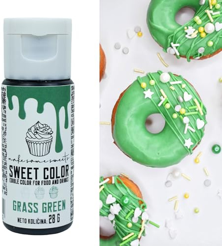MakeSomeSweets VERDE - Coloranti Alimentari Gel Vegano Per Dolci - Colorante Alimentare Verde Liquido per Decorare le Torte, Biscotti, Fondente e Macaron - Senza Olio Di Palma - 28g