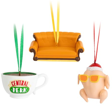 Grupo Erik Set Adornos Navidad Friends | Pack adornos navidad árbol de navidad, 3 figuras Friends diferentes, Decoración navidad, Friends merchandising oficial