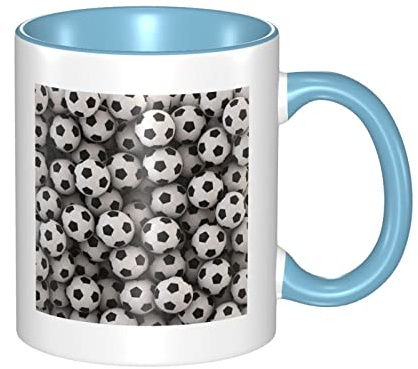 RFSHOP Tazza da caffè in ceramica personalizzata con manico, tazza da tè, adatta per casa, ufficio, caffetteria, 330 ml