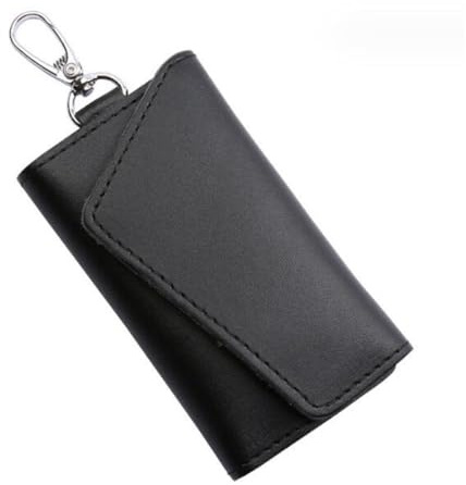 NISCAYA Leather Key Holder Organizer Pouch Case Mini Card Bag Keychain Pendant