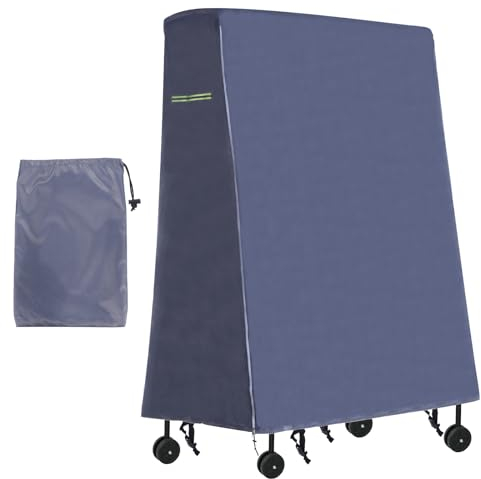 PATIKIL Faltbare Tischtennisplatte Abdeckung, 65'' x 28'' x 73'' Tischtennis Abdeckung 420D Oxford wasserdichte Faltbare Tischabdeckung mit Aufbewahrungstasche & Reißverschluss Grau