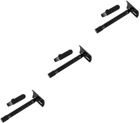 MAGICLULU 3St manueller Rasierer razor messerscharfer Rasiermesser schärfen elektrischer Rasierer werkzeug Trimmer Sicherheitsrasierer Rasierklinge einstellbar einzelne Klinge Bart Mann
