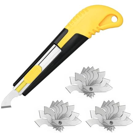 Strumento per Coltello a Gancio per Taglierina in Plexiglass Acrilico Taglierina per Fogli in Plexiglass Taglierina per Acrilico Con 30 Lame di Ricambio Taglierina in Plexiglass，per Casa, Ufficio