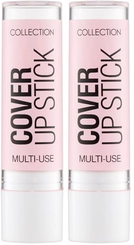Collection Cosmetics Creamy Full Coverage Cover Up Light Concealer Stick with Flawless Finish, 4g, Light (Pack of 2)