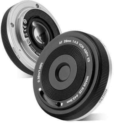 VILTROX 28mm F4.5 Full Frame Autofocus Pancake Lenses Chipsize Ultra-Thin for Sony E Mount Camera Lenses Camera FE compatible for Sony a7 a7C a7RIII a7RIV a7RV a9 a6400