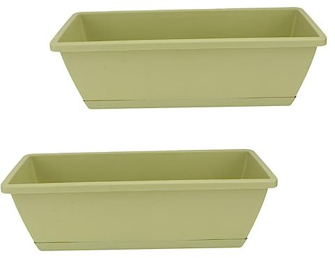 Happyyami 2stücke Große Rechteckige Pflanzgefäße Atmungsaktive Und Blumenübertöpfe Für Balkon Und Garten Für Anzucht Gesunder Pflanzen