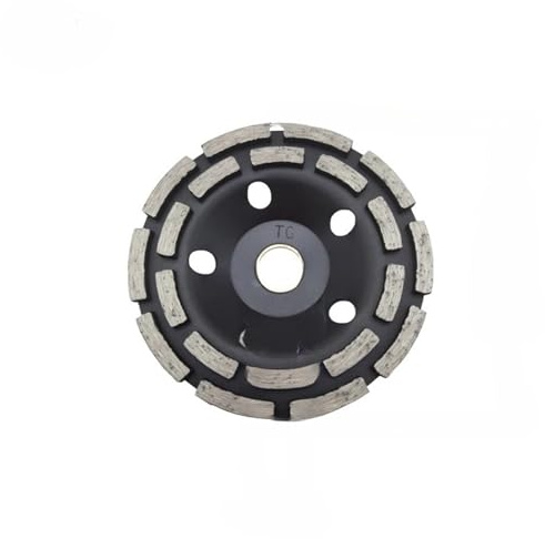 woleyuu 100/125/150/180/230mm Doppia Fila diamantata Segmento Mola Disco a Tazza Smerigliatrice Cemento Granito Pietra Taglio