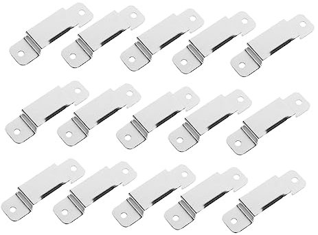 Housoutil 15pcs Metal Tape Measure Holder Clips Iron Measuring Tape Clip Mount for Tool Belt Small Measure Holder Accessories for Workshop and Construction Use