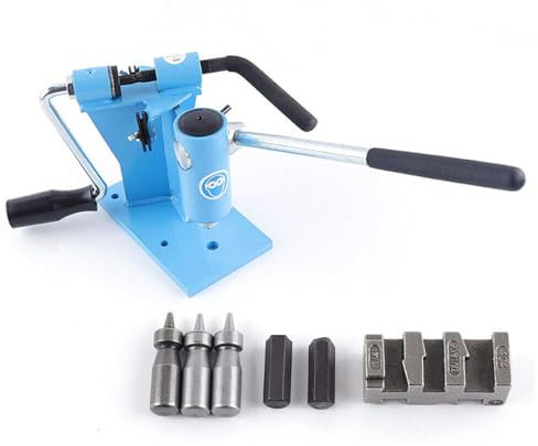 Kettensäge Link Brecher, 2 in 1 Kettensäge Kette Niet Spinner Reparaturwerkzeug Bank Kettenglied Brecher Integrierte Maschine Professionell Kettenwerkzeug (Blau)