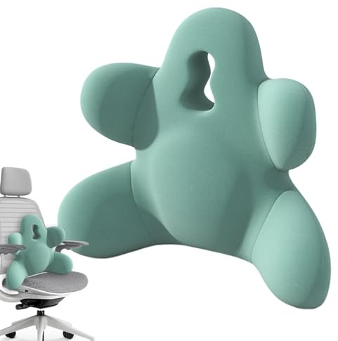 shjxi Stuhlrückenstützkissen, Schaumstoff-Lendenkissen, Rückenlehnenkissen, ergonomisches Autositz-Rückenkissen, weiches Autositz-Lendenkissen, Lendenwirbelstütze für Schreibtischstuhl und Liege