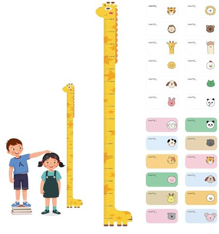 Medidor Altura Niños Adhesivos Pared,Gráfico de Altura,Gráficos de Crecimiento Altura,Gráficos de Crecimiento Altura,Medidor Niños Pared Adhesivo,para Niños Niñas Bebé Dormitorio Decoración