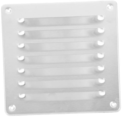 OSALADI De Lluvia De Acero Inoxidable Para Rejilla De Ventilación De De Ventilación De Aire Para Oficina Casa Baño Cuadrada