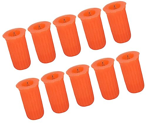 Flaschenverschlussstifte für Wimpernkleber, Kunststoff Orange | Nadeln zum Blockieren der Klebeflasche, für Professionelle Beauty Salon Anwendung, Handliches 100 Stück
