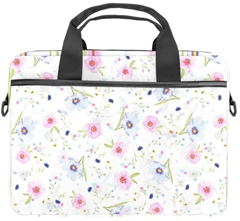 Eslifey Laptoptasche, Motiv: Marmorierte Galaxie, Regenbogen-Motiv, Weltraum-Druck, tragbar, Umhängetasche, Kuriertasche, Aktentasche mit Tragegriff, 33 - 35,6 cm (13 14 Zoll), Mehrfarbig 7