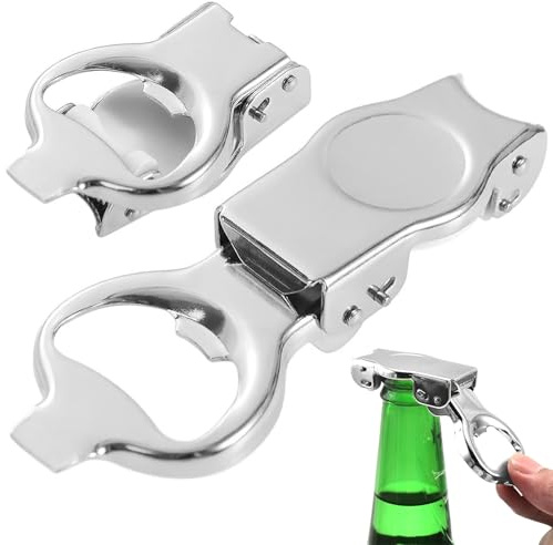 pclapora 2 Stück Flaschenöffner und Bierflaschenverschluss Set, Universal Wiederverwendbar Flaschenverschluss für Bierflaschen, Praktischer Flaschenöffner Bierflaschen für Haushalt Bar Party