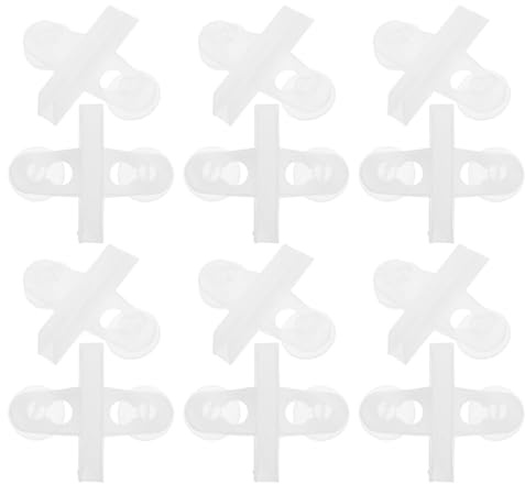 CORHAD 20pcs Aquarium Tank Divider Clips Glass Suction Cups Fish Tank Partition Bracket for Isolation Net and Cover Plate White Aquarium Separator Clip Set