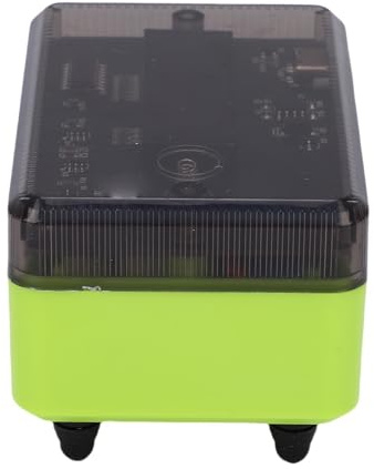 RiToEasysports Aquarium-Sauerstoffpumpe, Tragbare, Geräuscharme Fischbelüftungspumpe mit LCD-Bildschirm, Gummi-Fußpolster-Design, Verstellbarer Luftstrom für Angelkästen und Aquarien (Green)