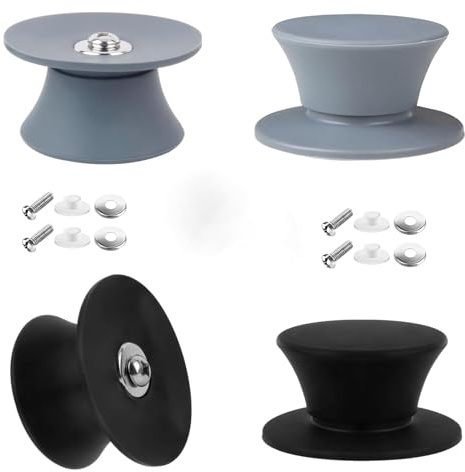 4 Stk Topfdeckelgriff,Silikon Deckelknopf Ersatz Universal,Für Glasdeckel | Silikon Material,0,6-1 Cm Porengröße,Hitzebeständig,Ergonomisch Geformte,Reinigung,Geeignet Für Alle Arten Von Kochgeschirr