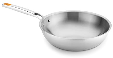 BRA Efficient Inox | Wok 28 cm, acero inoxidable, tricapa