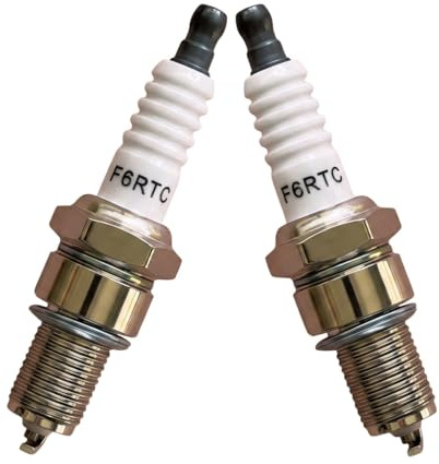 2 Stück F6RTC Zündkerze Ersetzen Auto-Zündkerze für NGK 7822/6634/BPR6ES, für 995/WR6DC 7900/WR7DC 4038/WR5DP, 3047/W20EPR-U/VW20,W20EPR-U MTD 951-10292 751-10292 Champion