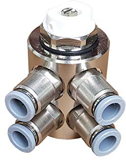 Jollytherm 10111 Aquaheat Verteiler 4-fach für Doppelrohr Warmwasser Fußbodenheizung