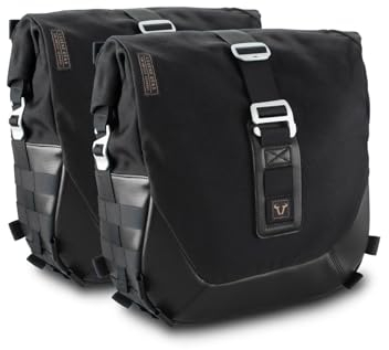 SW-MOTECH Legend Gear Side Bag System LC Black Edition for Moto Guzzi V9 Roamer/Bobber (15-) | BC.HTA.17.797.20300