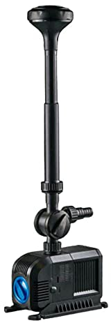 AquaOne Teichfontäne HJ 5503 I Multifunktions Unterwasser Pumpe mit Fontäne 6000 L/h I Springbrunnenpumpe 100W I Teichpumpe Gartenpumpe Brunnenpumpe für Garten Teich Brunnen