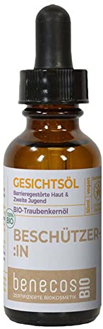benecosBIO Gesichtsöl BIO-Traubenkernöl BESCHÜTZER:IN - Barrieregestörte Haut & Zweite Jugend