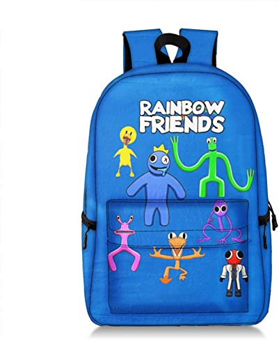 Jilijia Cyan Looky Orange Red Backpack Teens Boys Girls School Bag Student Bookbag Casual Travel Daypack Casual Laptop Bag Anime Gift for Christmas