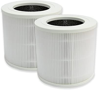 PUREBURG Ersatzfilter Kompatibel Mit Proscenic A8 SE Luftreiniger, 2er-Pack H13 HEPA 4-Stufige Filtration Aktivkohle Air Clean Staub