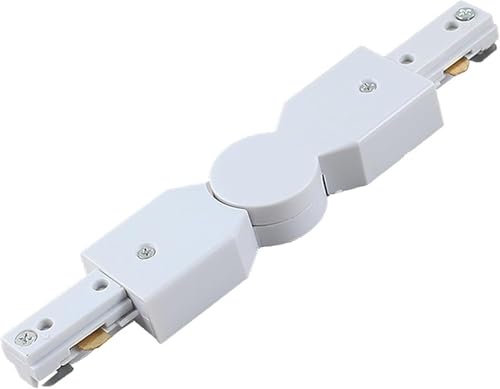 Bravsekai H Type Track Lighting Accessories, H Track Adjustable Connector for 3-Wire-1 Track Rail, Track Connector for H Track System, LED Track Lighting Kit