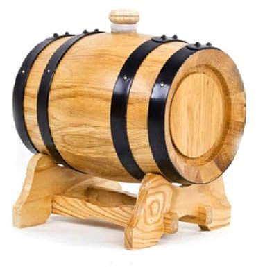 1,5 l kleines Eichenfass für Zuhause, Likör, importiertes Eichenfass Weinset, Weinlagerfass, Weinfass