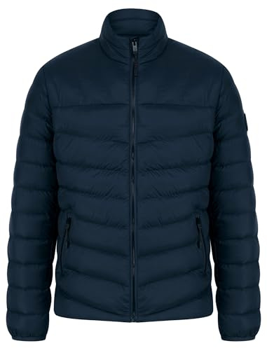 Tokyo Laundry Men's Eastwood Funnel Neck Quilted Zip Pocket Puffer Jacket
